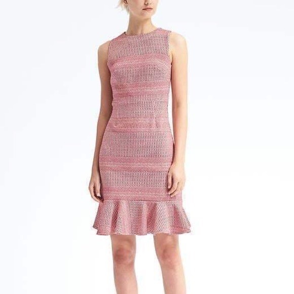 Banana Republic Jacquard Cross Back Dress - Picture 1 of 5